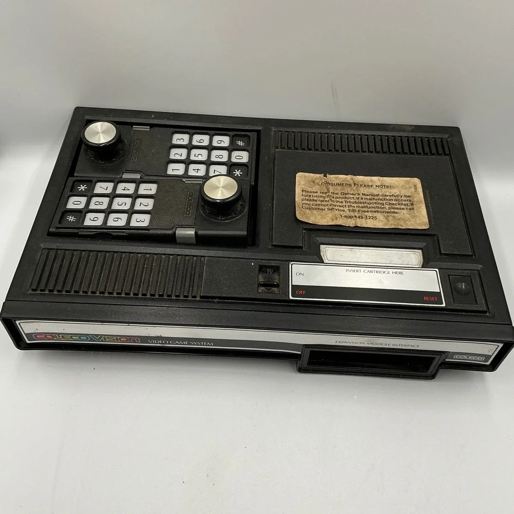 ColecoVision Video Game System Console with Controllers and Games Lot Tested